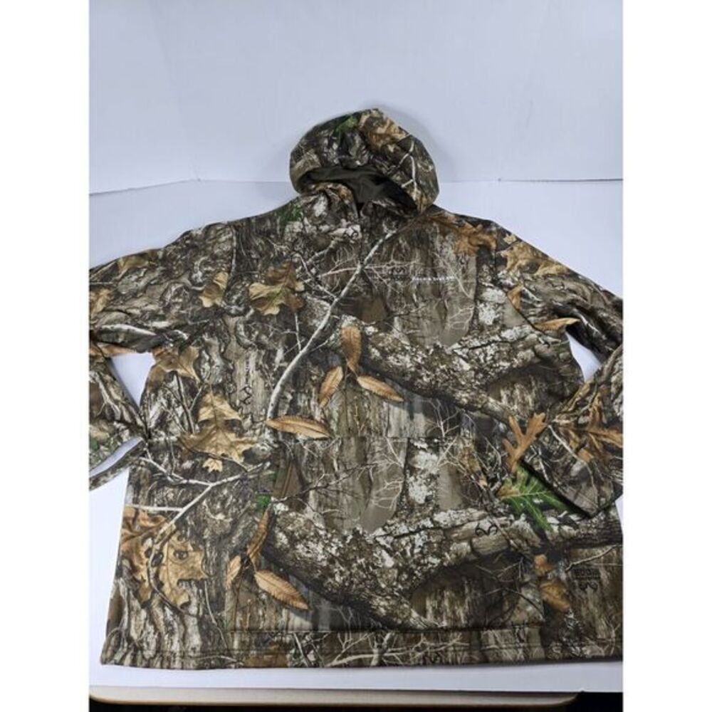 Field & Stream Mens Camo Camouflage Hoodie 2XL Pullover Jacket Hunting Outdoor